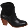 H Shoes by Hudson Women's Brock Suede Heeled Cowboy Boots - Black - Image 1