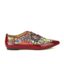 Vivienne Westwood Women's Hadie Rug Print/Patent Lace Up Shoes - Red/Red