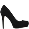 Carvela Women's Aunty Heeled Suede Court Shoes - Black - Image 1
