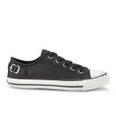 Ash Women's Virgo Low Top Leather Trainers - Black Glitter Image 1