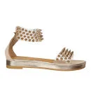 Jeffrey Campbell Women's Largos Spike Shoes - Clear Gold