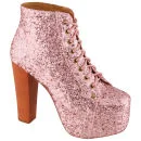 Jeffrey Campbell Women's Lita Boots- Rose Glitter