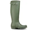 Hunter Unisex Original Leather Lined Tall Boots - Vintage Green Image 1