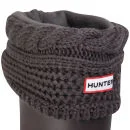 Hunter Women's Moss Cable Welly Socks - Graphite Image 1