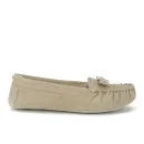 Ted Baker Women's Sarsone Suede Bow Front Slippers - Light Tan