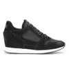 Ash Women's Dean Ter Wedged Suede Trainers - Black - Image 1