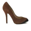 Vivienne Westwood Women's Holly Suede/Patent Leather Heeled Shoes - Brown - Image 1
