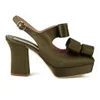 Vivienne Westwood Women's Square Toe Platform Heels - Green - Image 1
