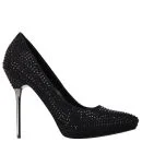 Carvela Women's Gamine Suedette Heeled Court Shoes - Black