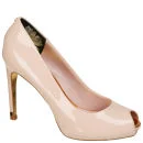 Ted Baker Women's Abesi Patent Open Toe Platform Shoes - Nude