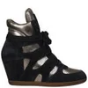 Ash Women's Bea Suede Wedged Hi-Top Trainers - Midnight/Piombo - Image 1