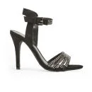 Miss KG Women's Elisha Diamante Heeled Sandals - Black Image 1