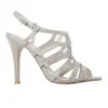 Miss KG Women's Gertrude Glitter Strappy Heeled Sandals - Silver - Image 1