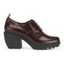 Opening Ceremony Women's Grunge Lace Up Oxford Heeled Boots - Burgundy