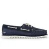 Sperry Men's A/O 3-Eye Razor Suede/Canvas Boat Shoes - Navy - Image 1