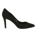 Lola Cruz Women's Jewelled Suede Court Shoes - Black