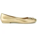 Vivienne Westwood for Melissa Women's Ballerina Flats - Gold Matt