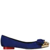 Love Moschino Women's Bow Ballet Flats - Blue - Image 1