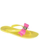 Ted Baker Women's Polee Bow Detail Flip Flops - Yellow/Pink