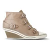 Ash Women's Genial Wedged Leather Trainers - Taupe - Image 1