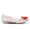 Melissa Women's Minnie Mouse Ultragirl Bow Ballet Pumps - Clear/Red - Image 1