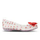 Melissa Women's Minnie Mouse Ultragirl Bow Ballet Pumps - Clear/Red