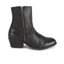 Hudson London Women's Riley Leather Zip-Up Boots - Black