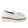 Grenson Women's Clara Leather Platform Tassel Loafers - White - Image 1