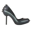 Melissa Women's Spikes 11 Peep Toe Heels - Petrol/Black Image 1