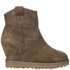 Ash Women's Yahoo Bis Suede Wedged Ankle Boots - Stone - Image 1