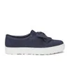 F-Troupe Women's Bow Suede Flatforms - Navy - Image 1
