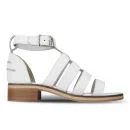 Sol Sana Women's Celeste Heeled Leather Sandals - White