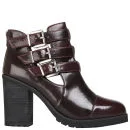 Miss KG Women's Bianca Heeled Ankle Boots - Wine Image 1
