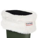 Hunter Women's Soft Furry Cuff Welly Socks - Polar White Image 1