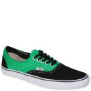 Vans ERA Canvas Two Tone Trainers - Black/Bright Green Image 1