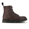 Dr. Martens Unisex Core Hadley 8-Tie Leather Boots - Oxblood  - Image 1