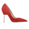 Kurt Geiger Women's Britton Stiletto Heeled Suede Court Shoes - Red - Image 1