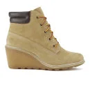 Timberland Women's Earthkeepers Amston Leather Wedged Lace Up Boots - Wheat