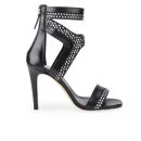 BOSS Hugo Boss Women's Pamira Leather Strappy Heeled Sandals - Black