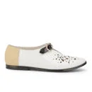 New Kid Women's Elma Suave Laser Cut Leather Shoes - White