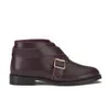 F-Troupe Women's Leather Cross Buckle Ankle Boots - Burgundy - Image 1
