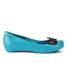 Karl Lagerfeld for Melissa Women's Bow Front Ballet Pumps - Turquoise Gloss - Image 1