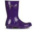 Hunter Women's Original Short Gloss Wellington Boots - Sovereign Purple