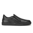 Mr. Hare Men's Llewelyn Slip-On Leather Trainers - Black