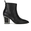 Kat Maconie Women's Hyacinth Block Heeled Leather Ankle Boots - Black