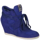 Ash Women's Bowie Wedged Hi-Top Trainers - Indigo Image 1