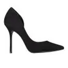 Kurt Geiger Women's Anja Suede Heeled Court Shoes - Black - Image 1