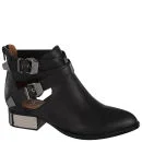 Jeffrey Campbell Women's Everly-PL Leather Ankle Boots - Black Image 1