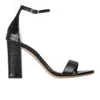 Kurt Geiger Women's Isabella Leather/Croc Print Heeled Sandals - Black - Image 1