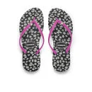 Havaianas Women's Slim Sunny Flip Flops - Black/Pink Image 1